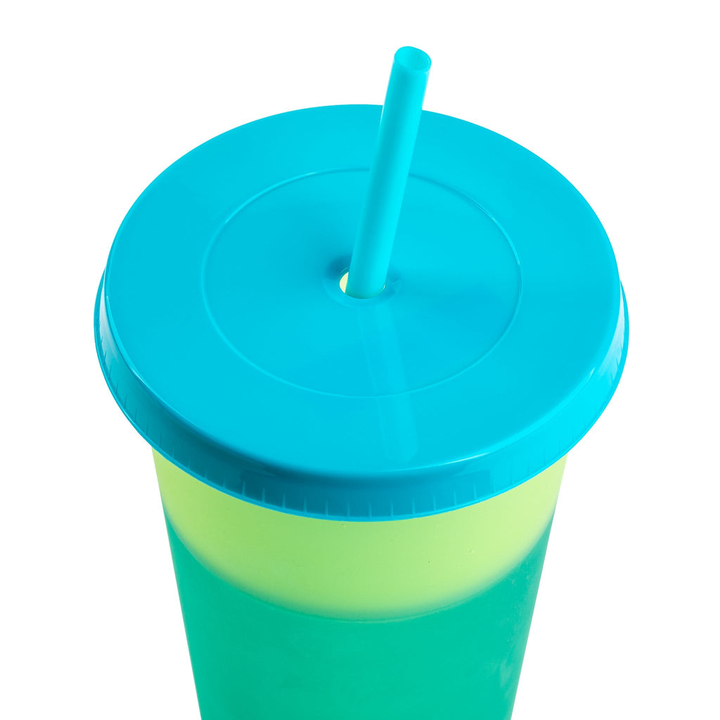 24-Piece Lime Color-Changing Cup Set