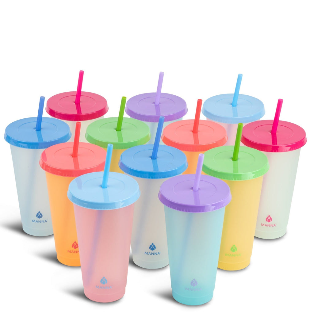 24-Piece Rainbow Color-Changing Cups